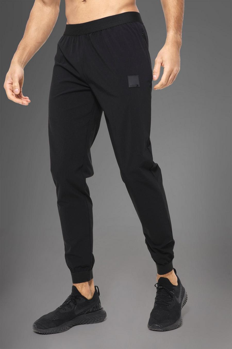 Pantaloni tuta Man Active Gym in nylon, Black image number 1