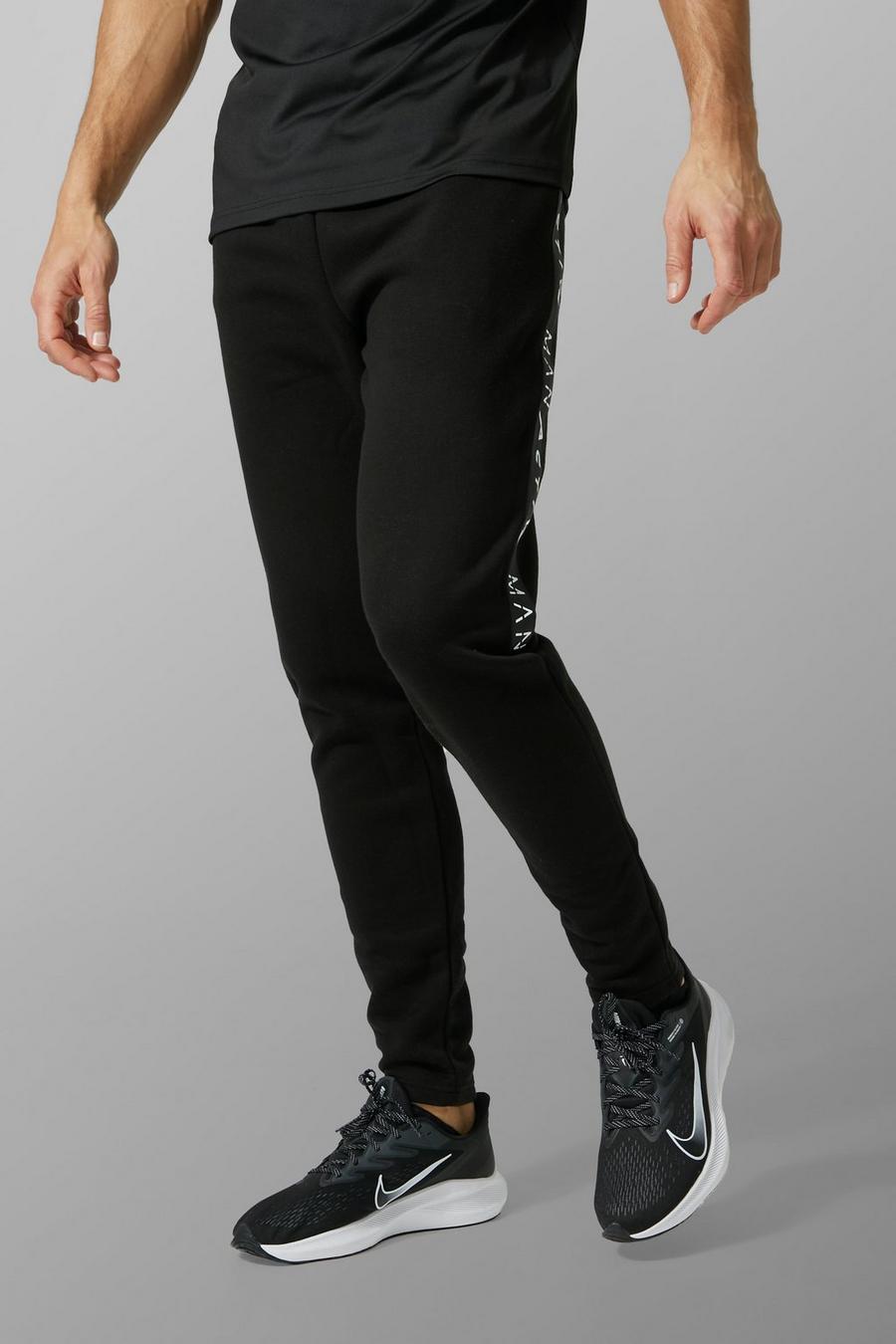 Pantaloni tuta Tall Man Active Gym con zip, Black image number 1