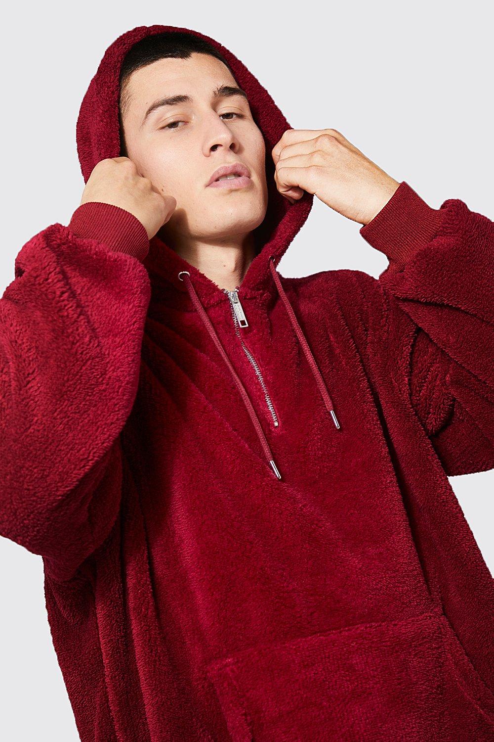 Sudadera cheap roja oversize