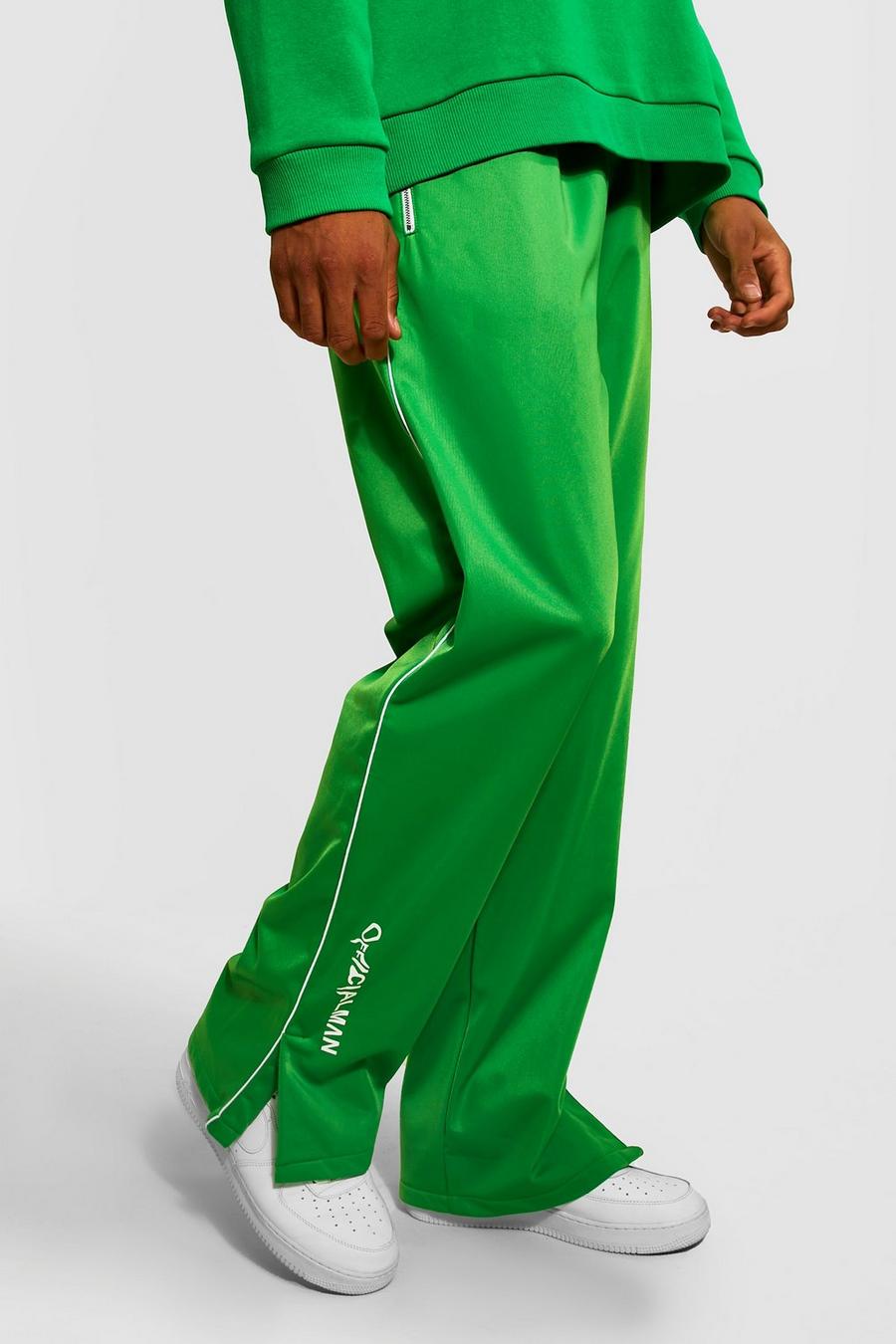 Bright green grün Tall Official Loose Fit Split Hem Tricot