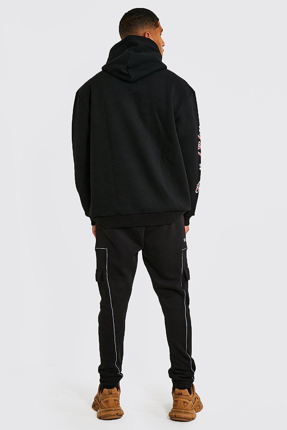 Tall Cargo Joggers With Reflective Piping boohoo IE