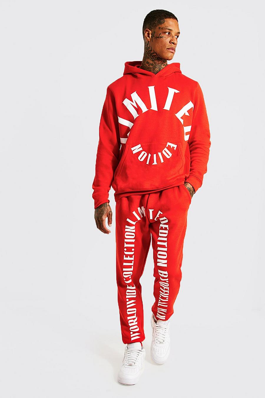 Red Limited Edition Hooded Tracksuit image number 1