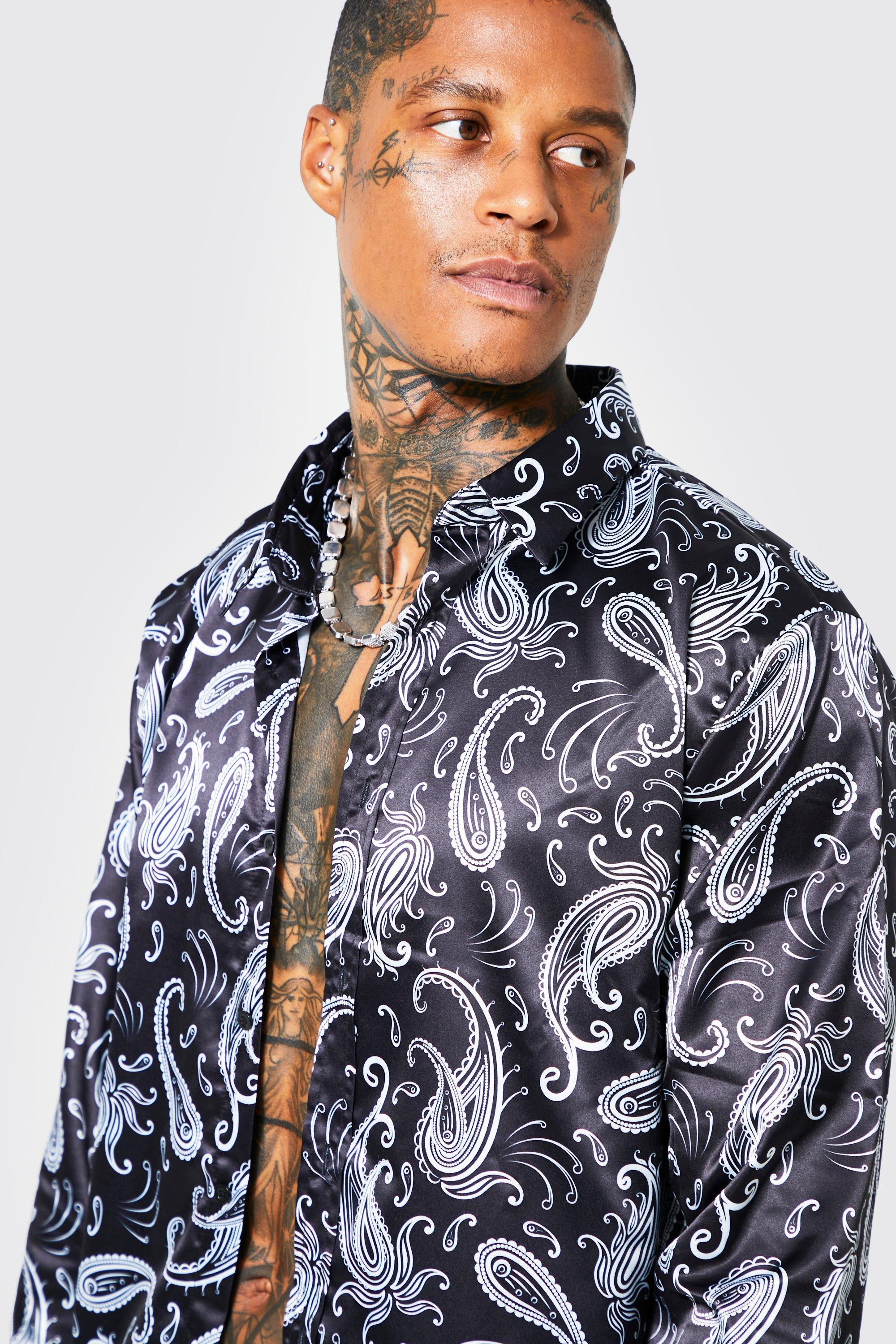 Paisley hot sale dress shirt