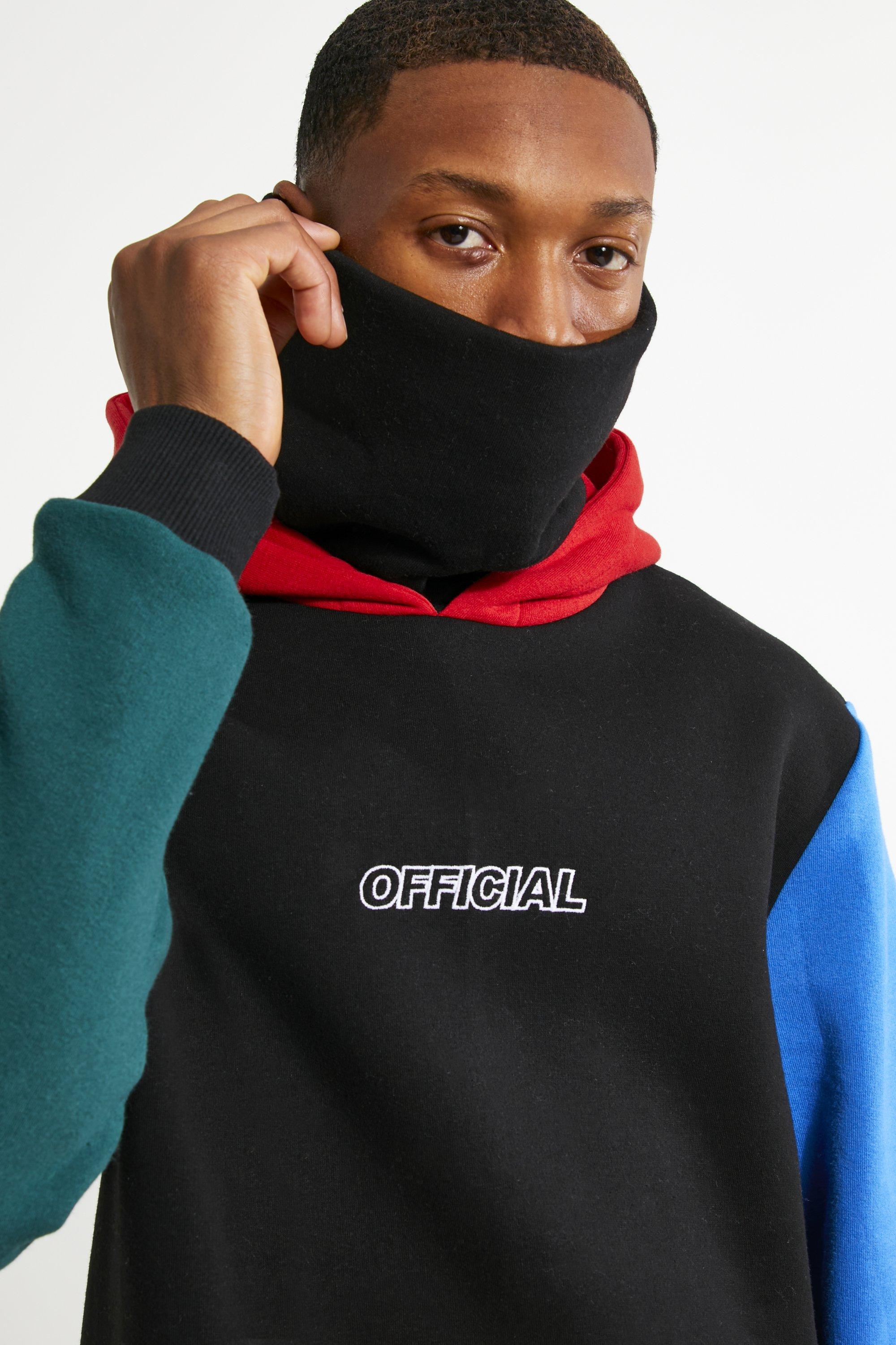 Official Colour Block Snood Hoodie