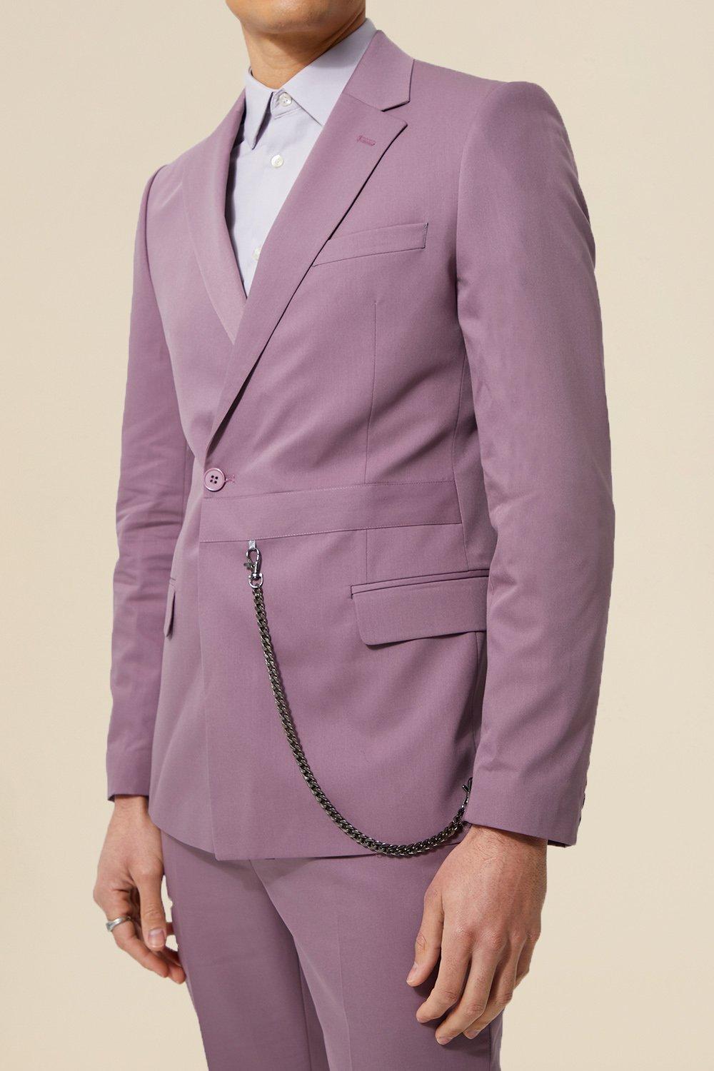 Mauve suit jacket best sale