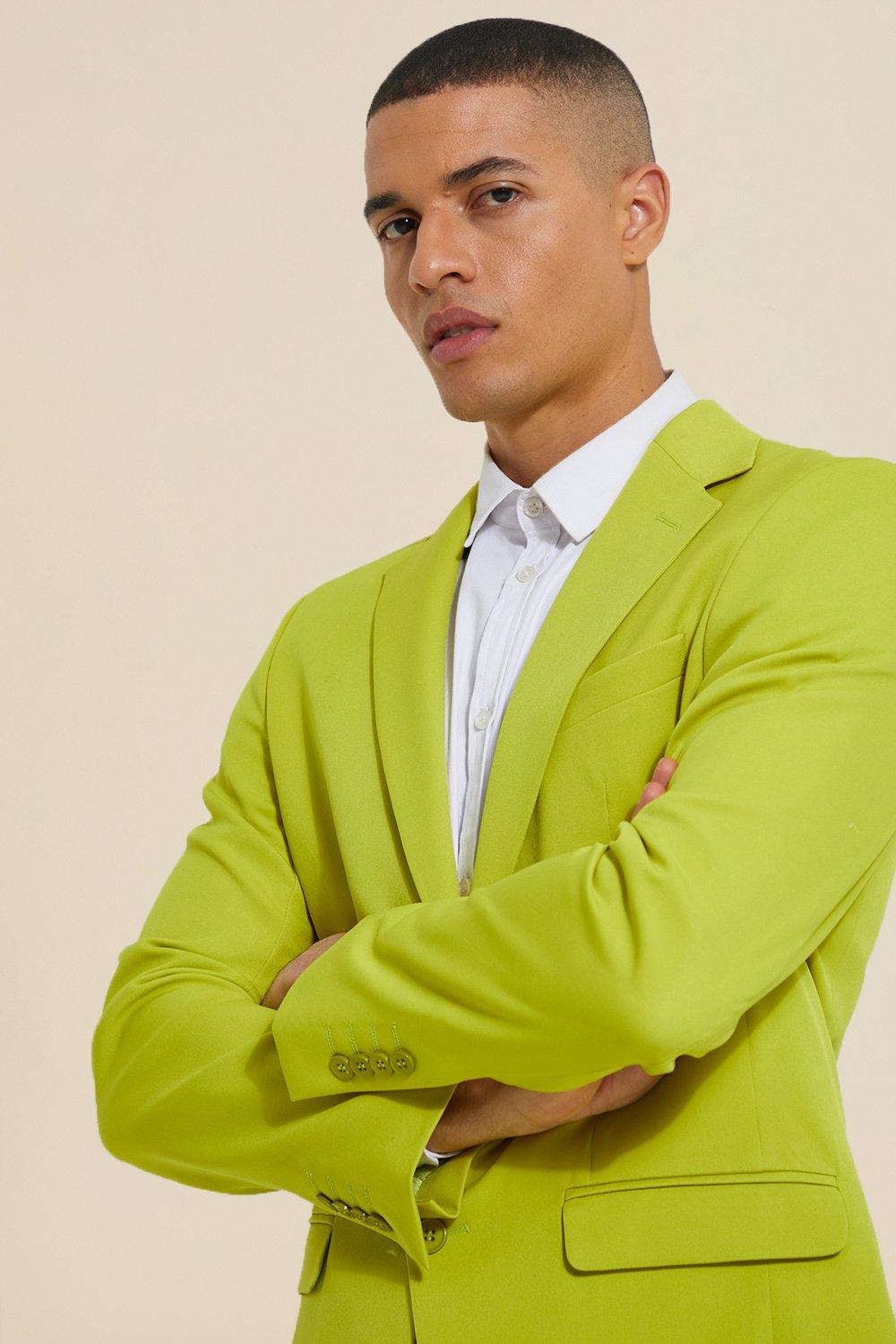 Mens lime sale green blazer