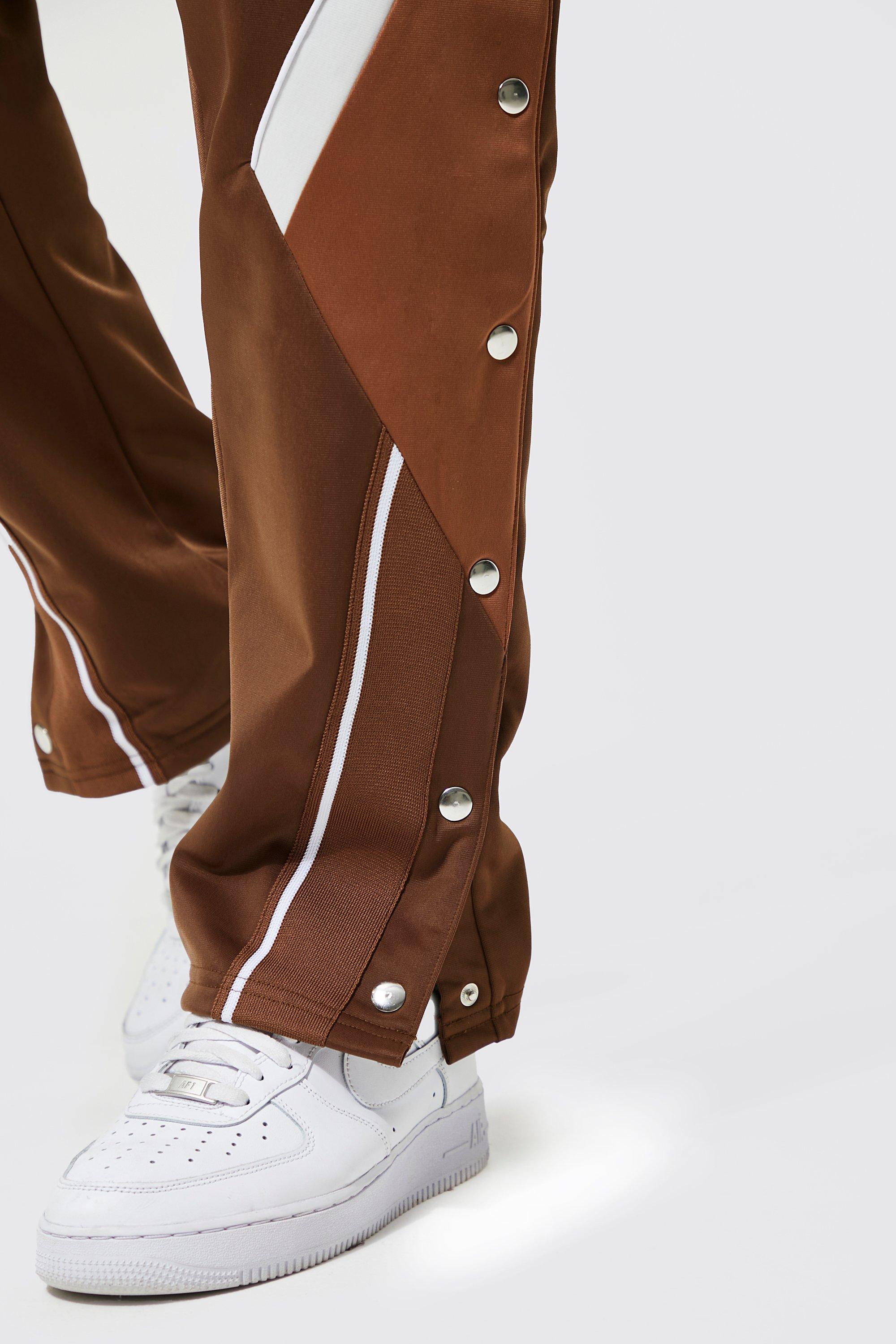 Regular Man Colour Block Tricot Joggers boohoo