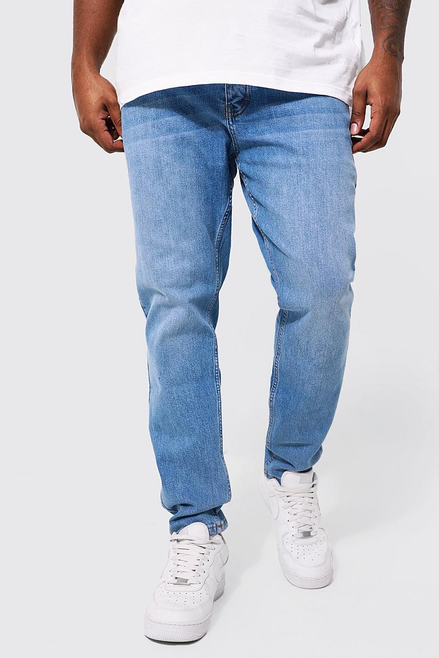 Jeans Plus Size Skinny Fit, Indigo azzurro