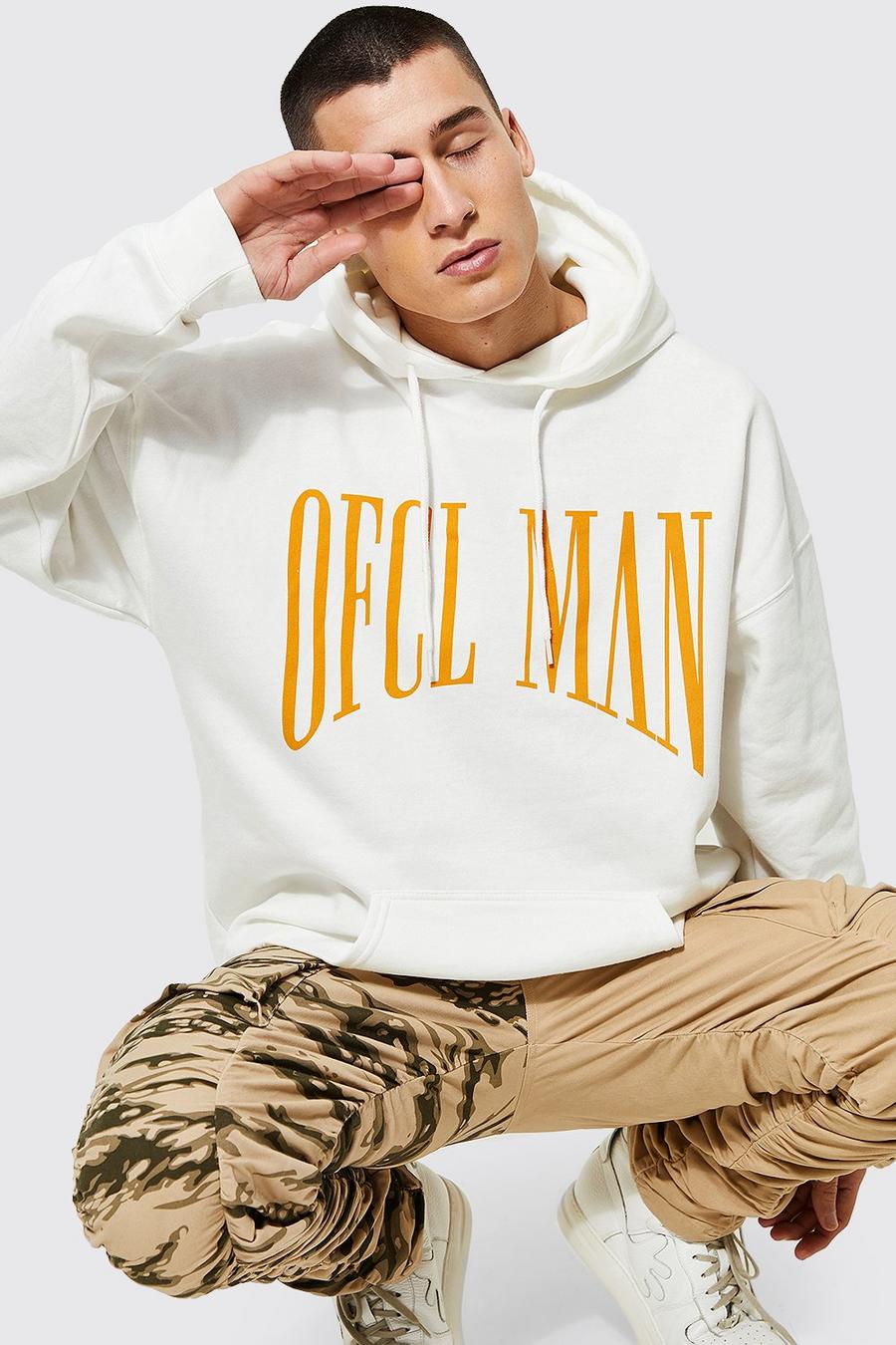 Oversize Official Man Hoodie, Sand image number 1
