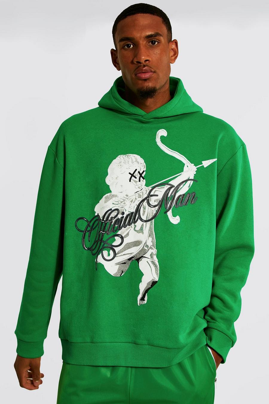 Tall Official Man Hoodie mit Print , Green image number 1