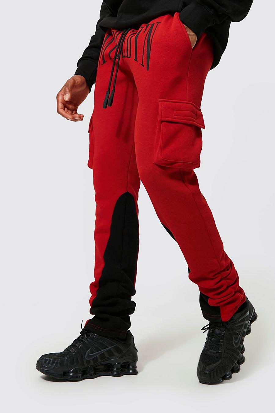 Men's Limited Edition Stacked Cargo Joggers | Boohoo UK