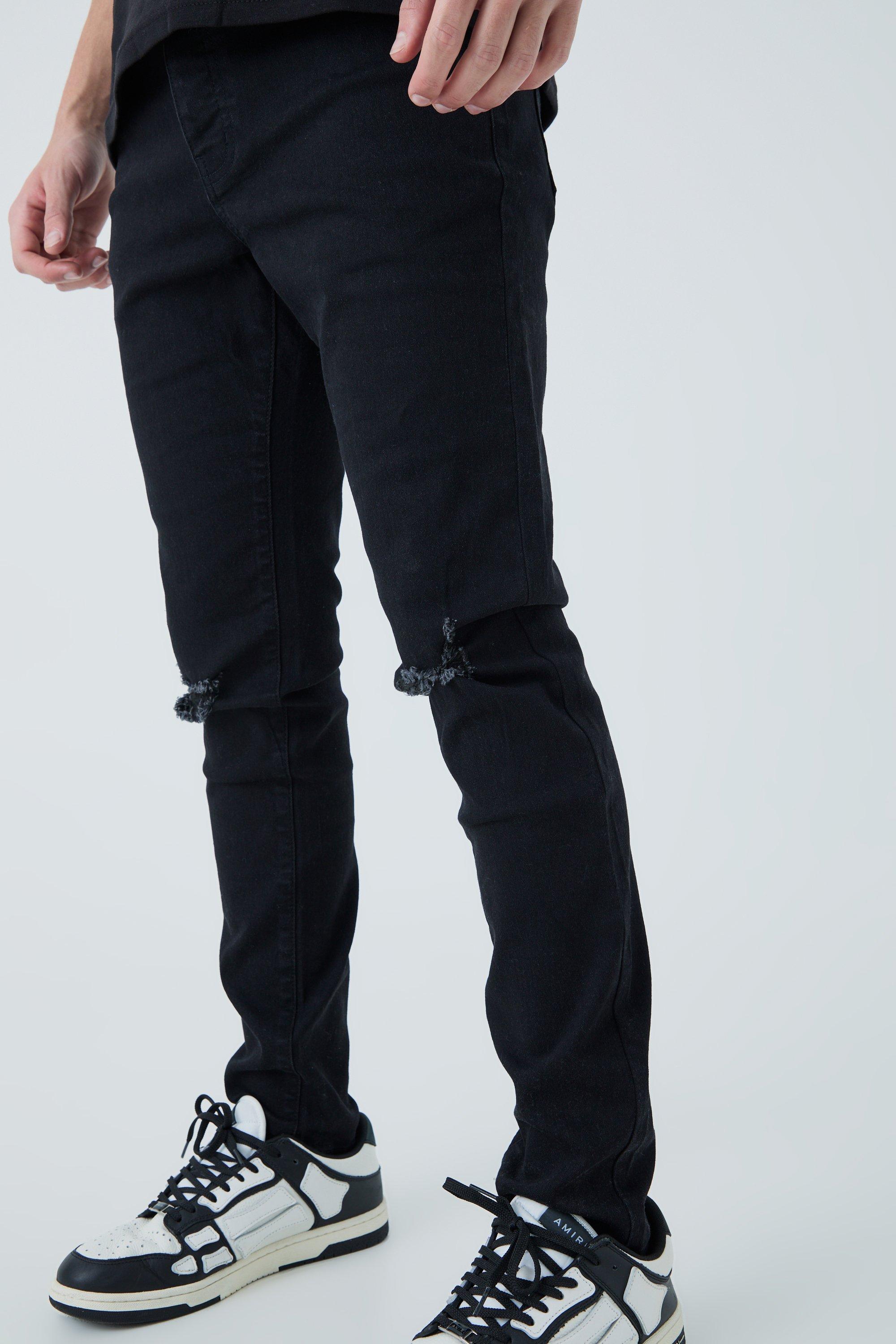 Really ripped store black skinny jeans