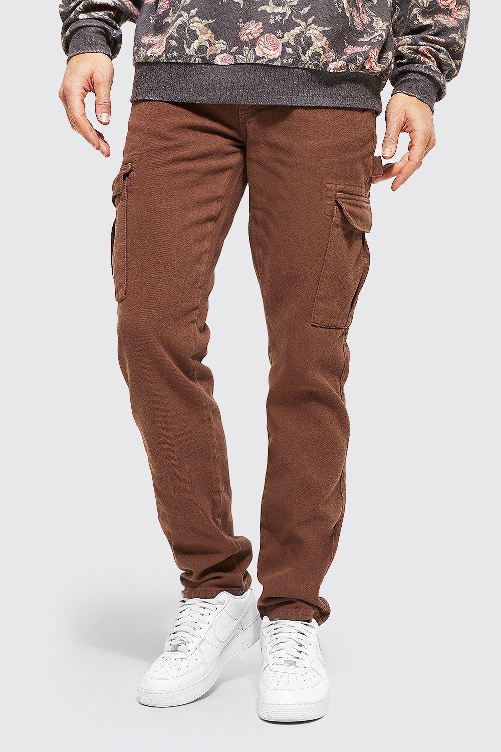 chocolate brown jeans for men