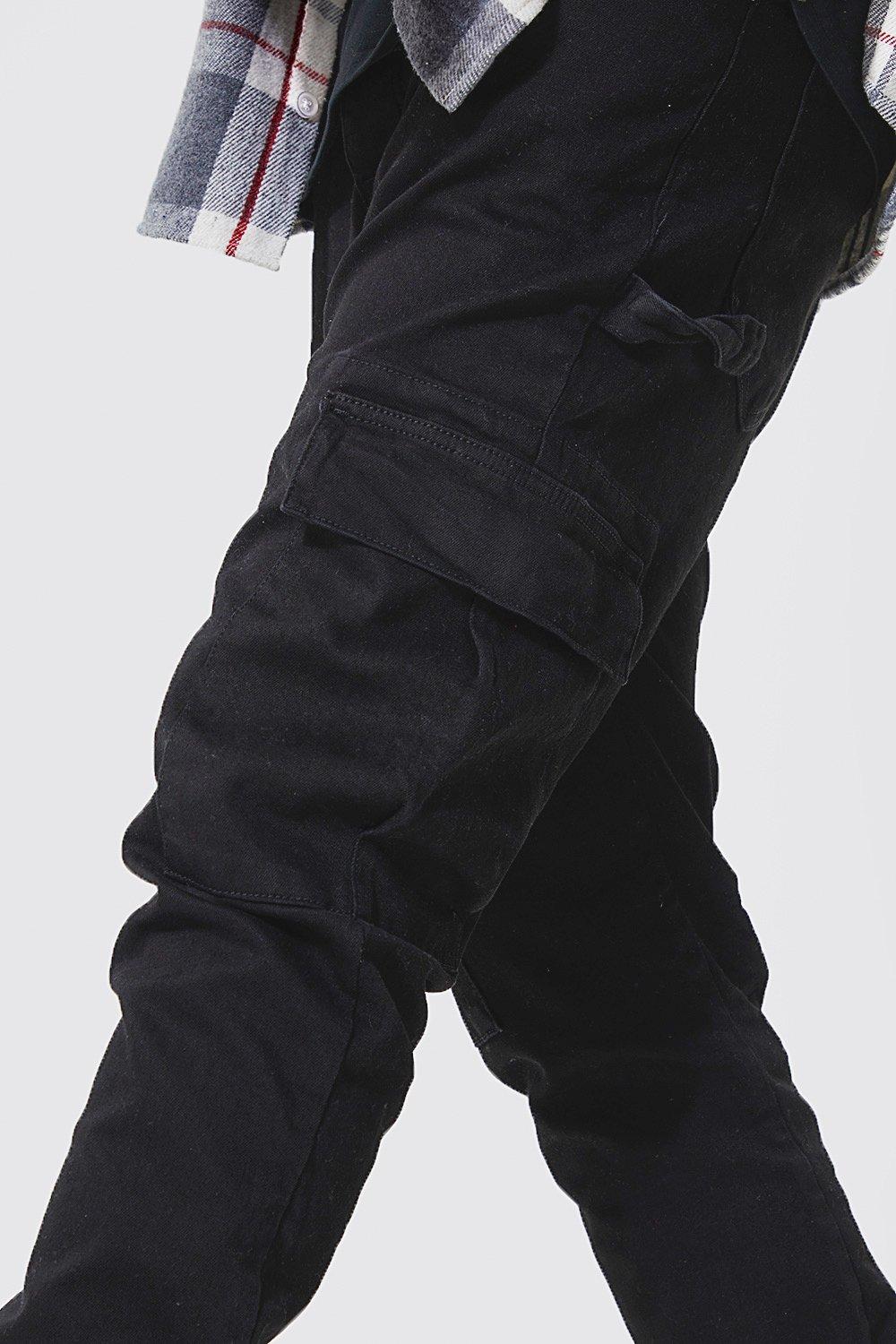 Black Stretch Carpenter Jeans 