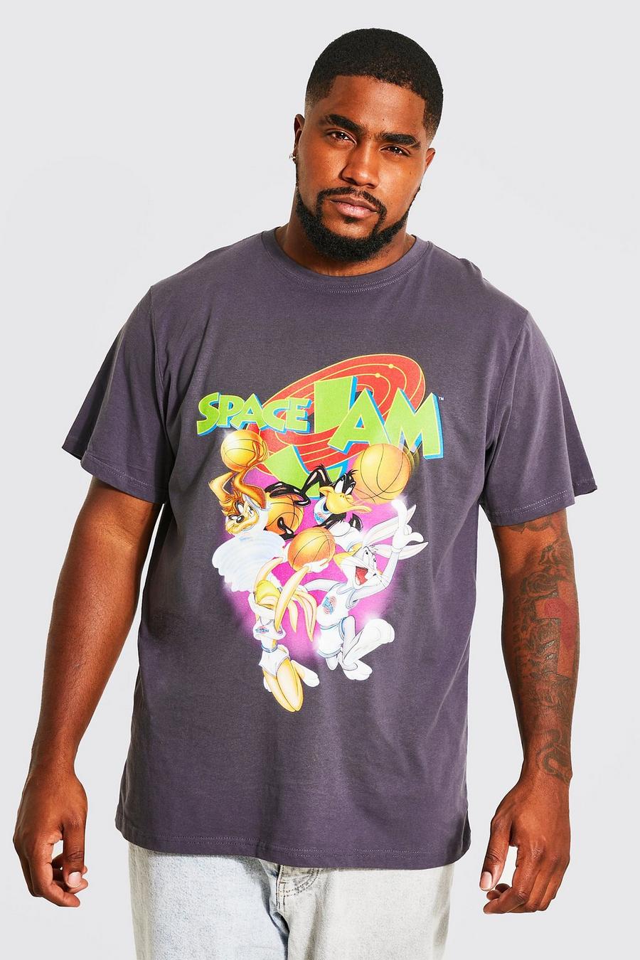 Charcoal Plus Retro Space Jam License T-shirt image number 1