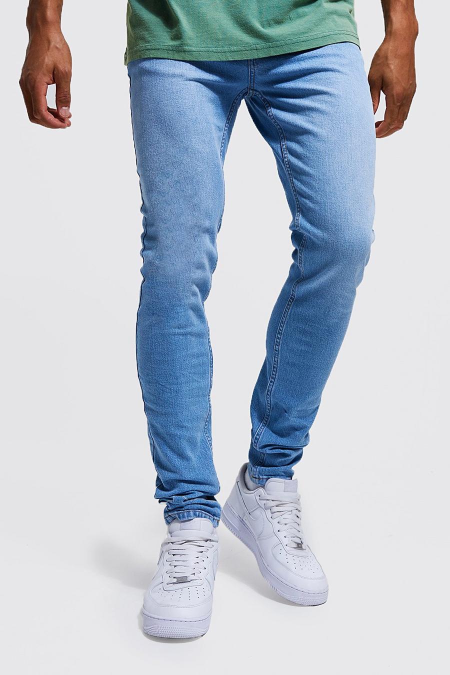 Light blue blå Tall - Skinny jeans image number 1