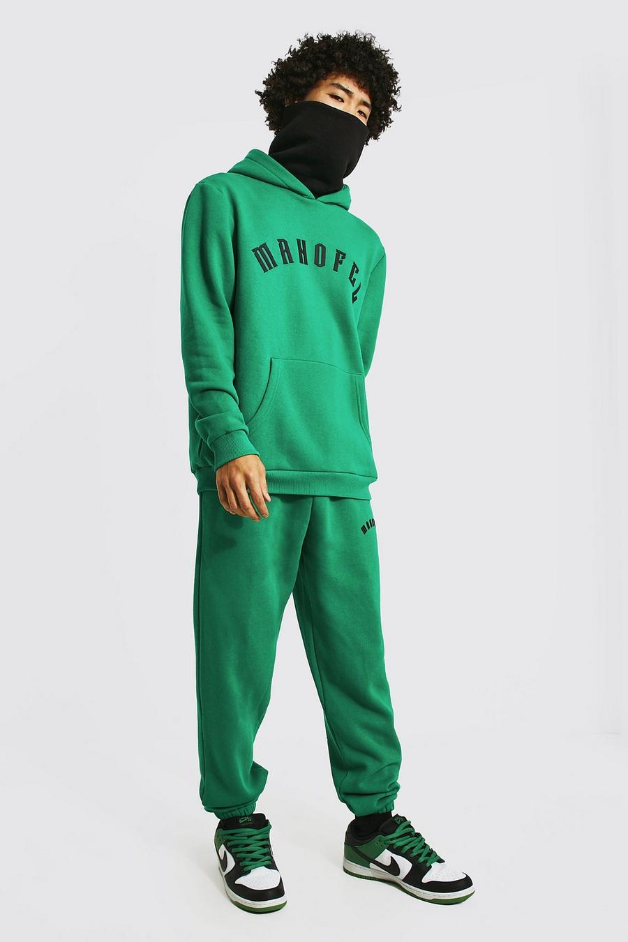 Green vert Man Ofcl Snood Hooded Tracksuit image number 1