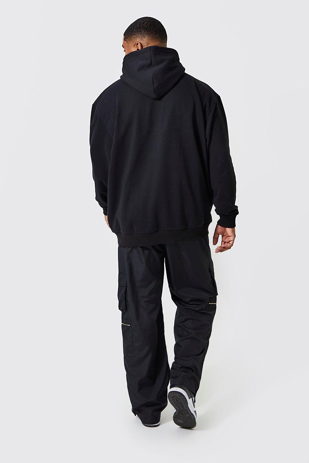 Plus Loose Fit Cargo Shell Hooded Tracksuit