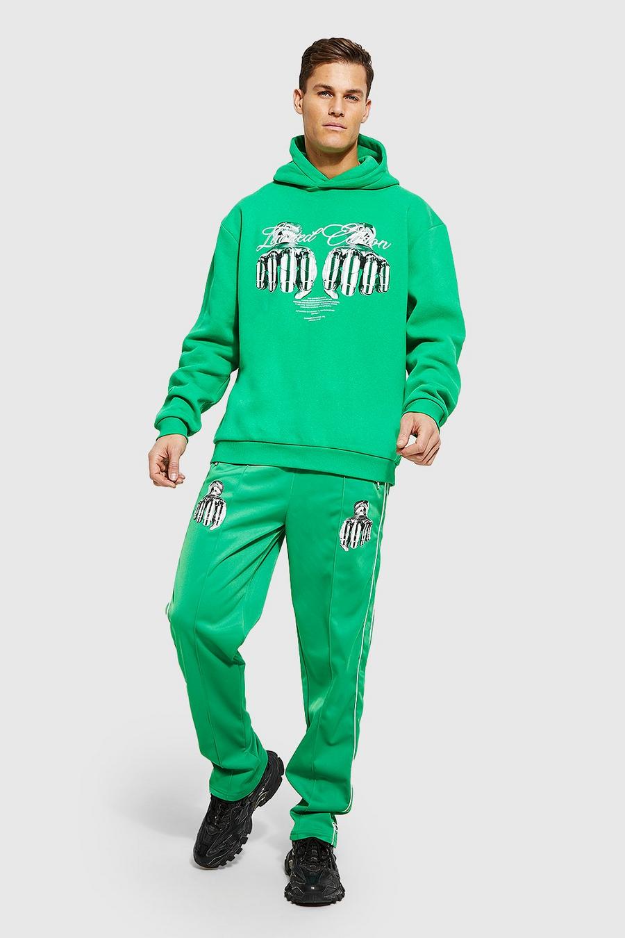 Green Tall Oversized Lmtd Edition Hooded Tracksuit image number 1