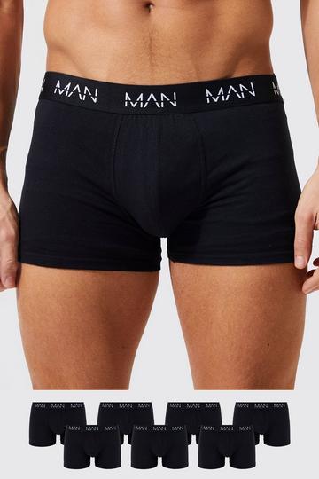 7 Pack Man Trunks black