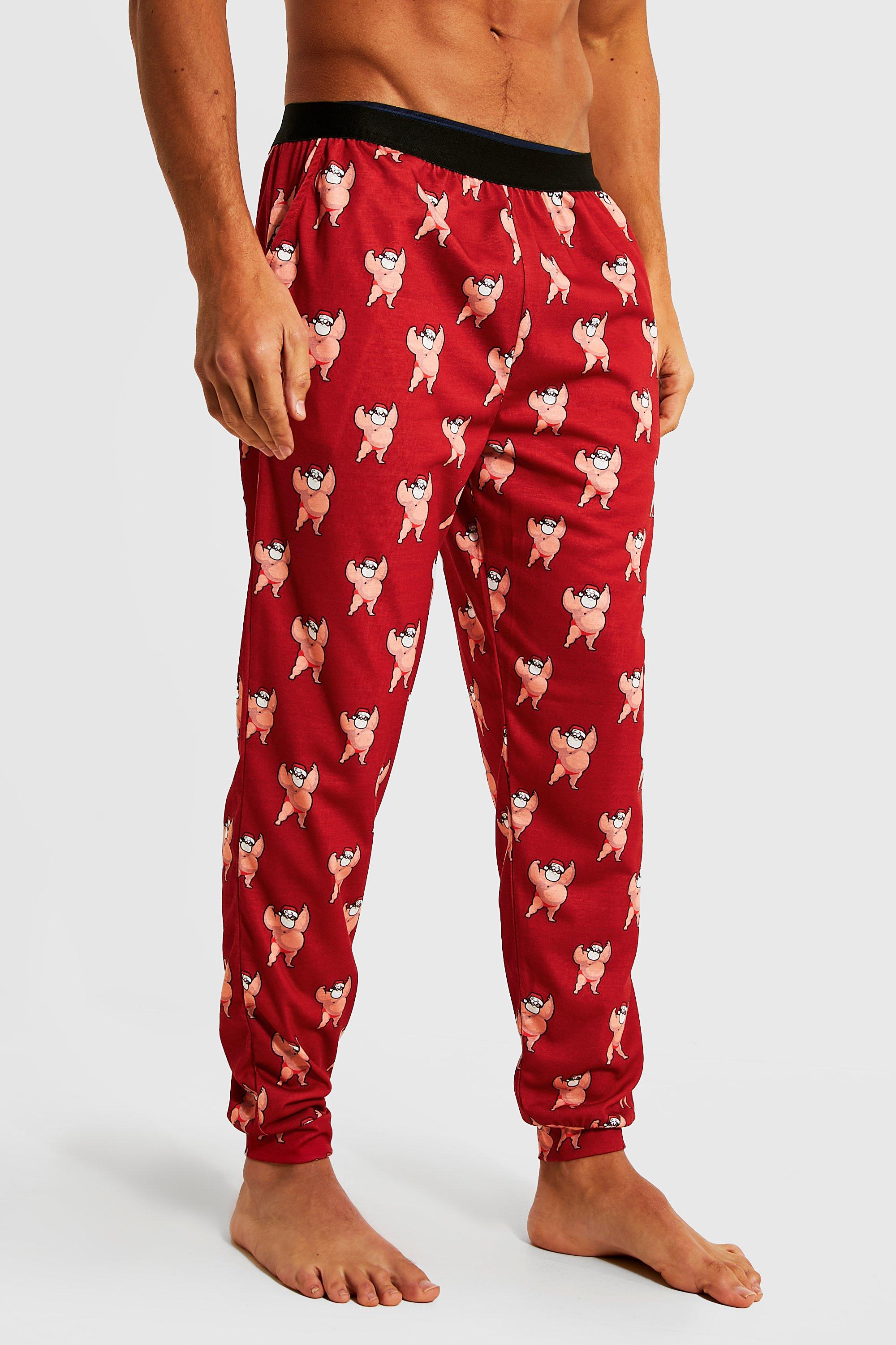 mens christmas lounge trousers