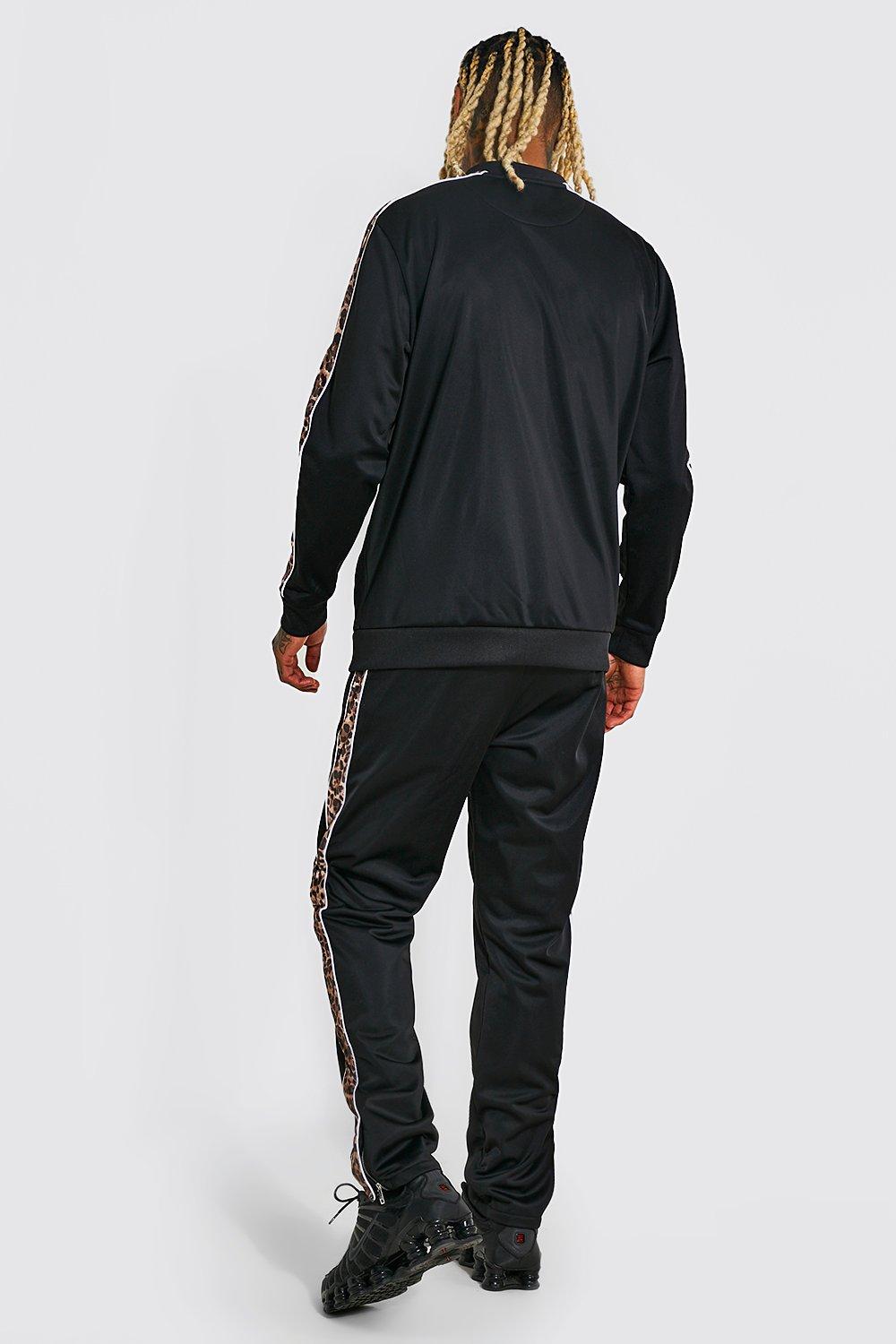 Pacsun side stripe sale tricot black track pants