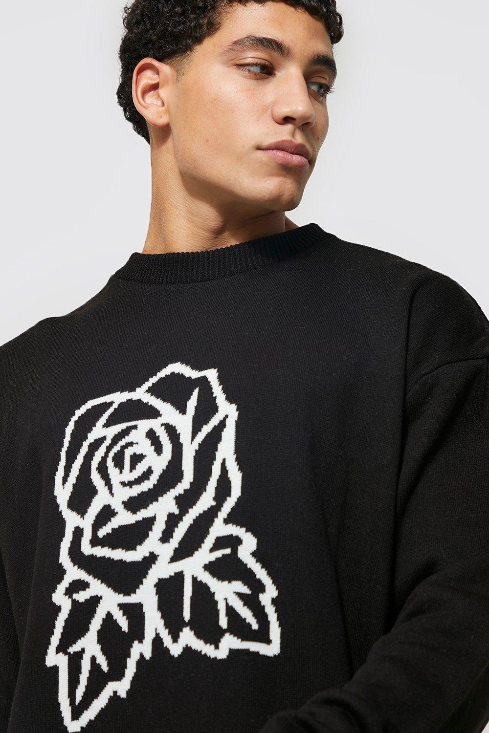 Black jumper 2025 with roses