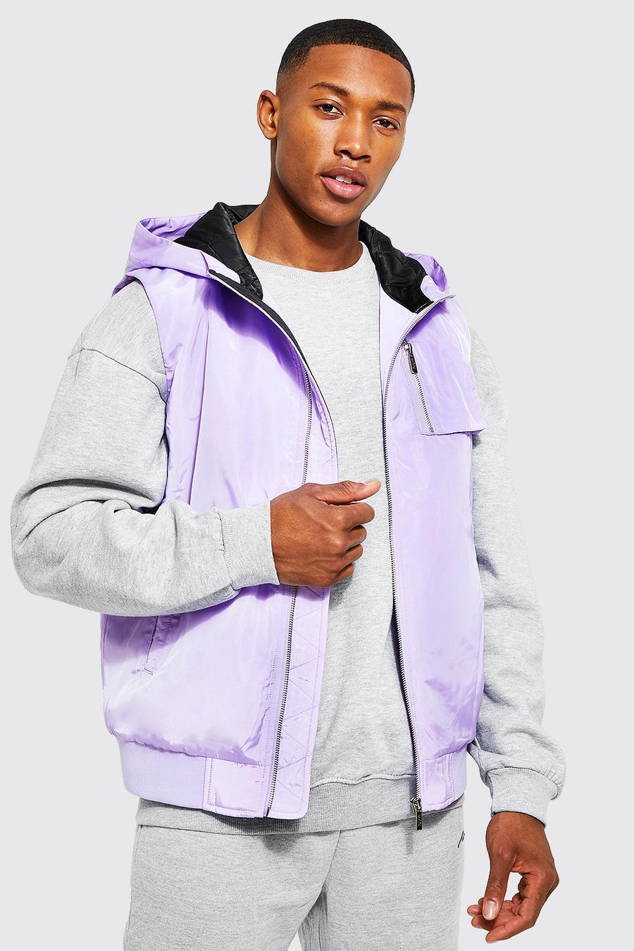 Chaqueta bomber MA1 sin mangas, Lilac image number 1