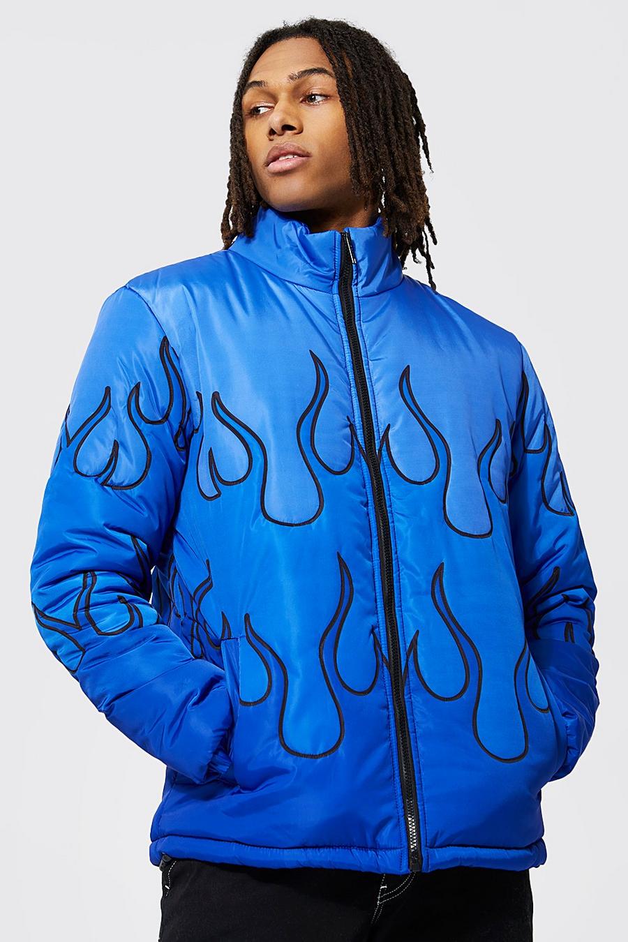 Blue Flame Quilted Puffer image number 1