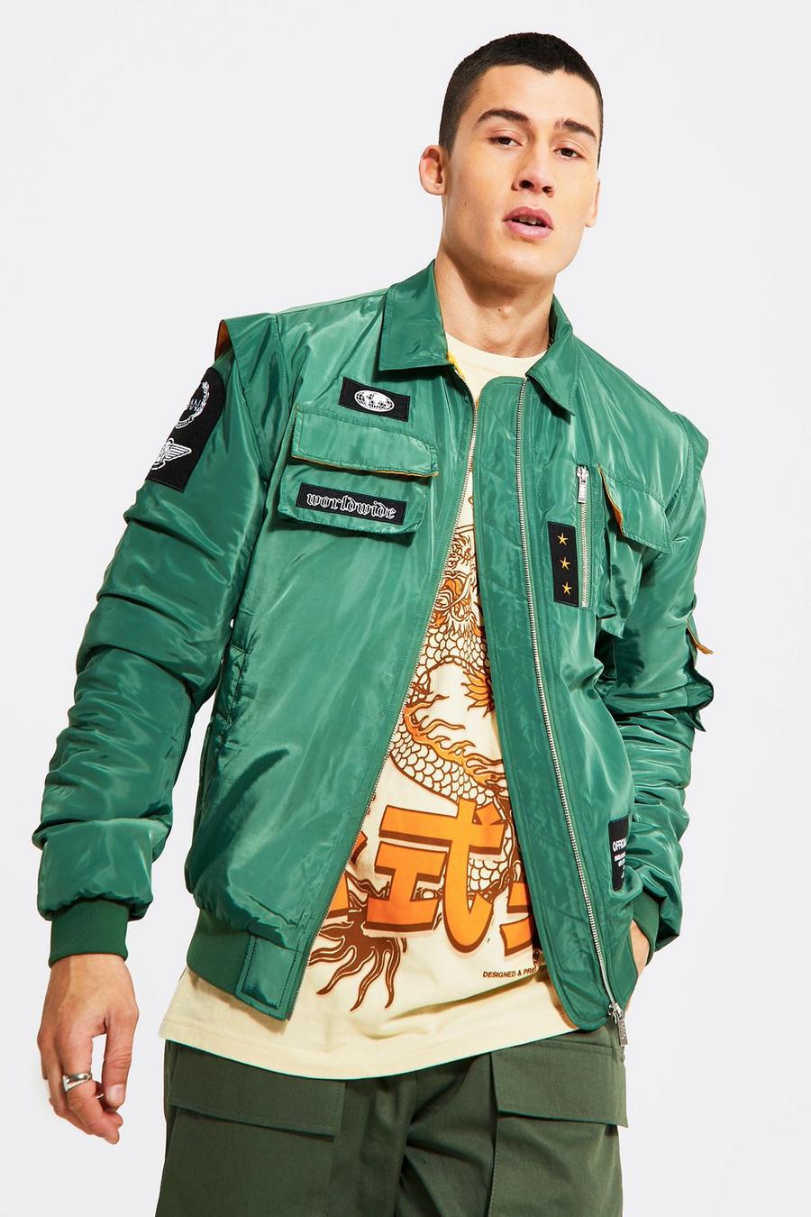 Green Ma2 Badge Bomber image number 1