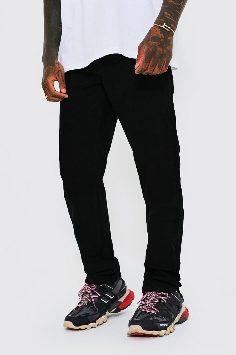True black Relaxed Fit Rigid Jeans image number 1
