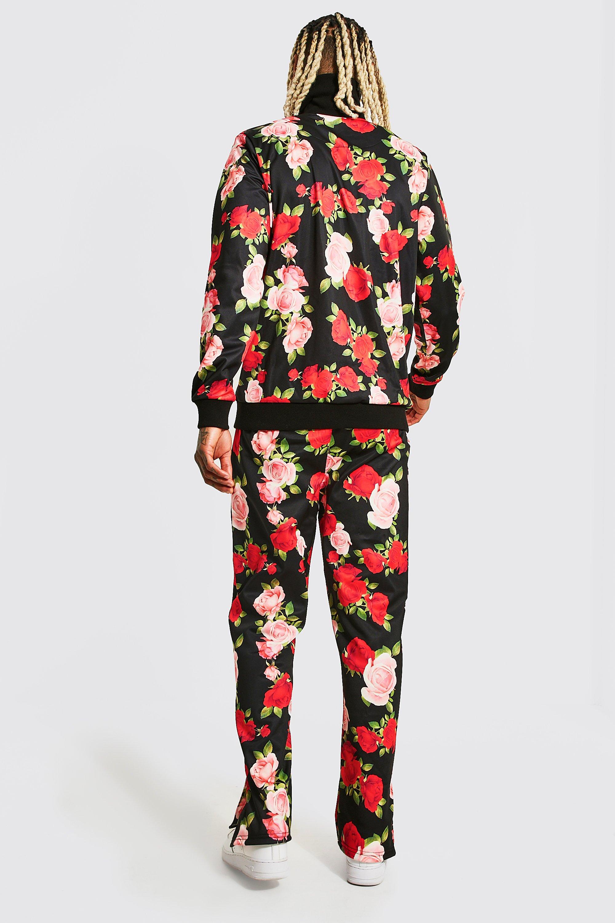 Nike mens floral sales tracksuit