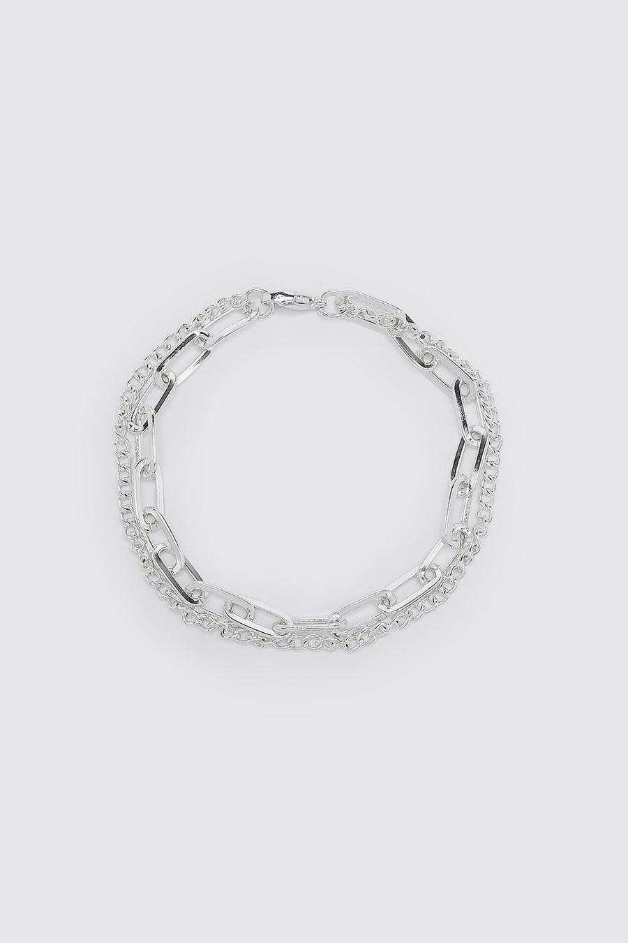 Silver Multi Layered Bracelet image number 1