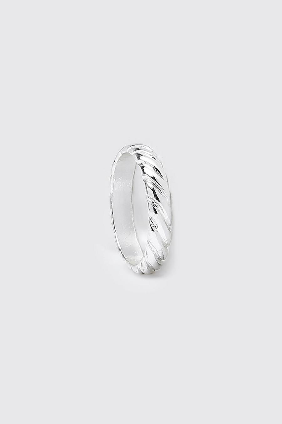Silver Ring Met Textuur image number 1