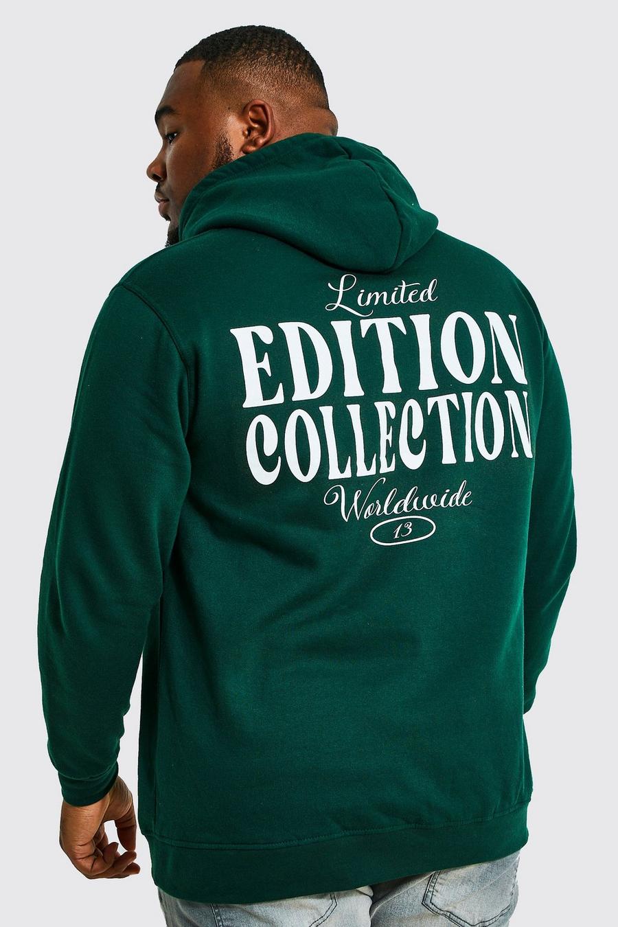 Green Plus Official Man Front And Back Print Hoodie image number 1