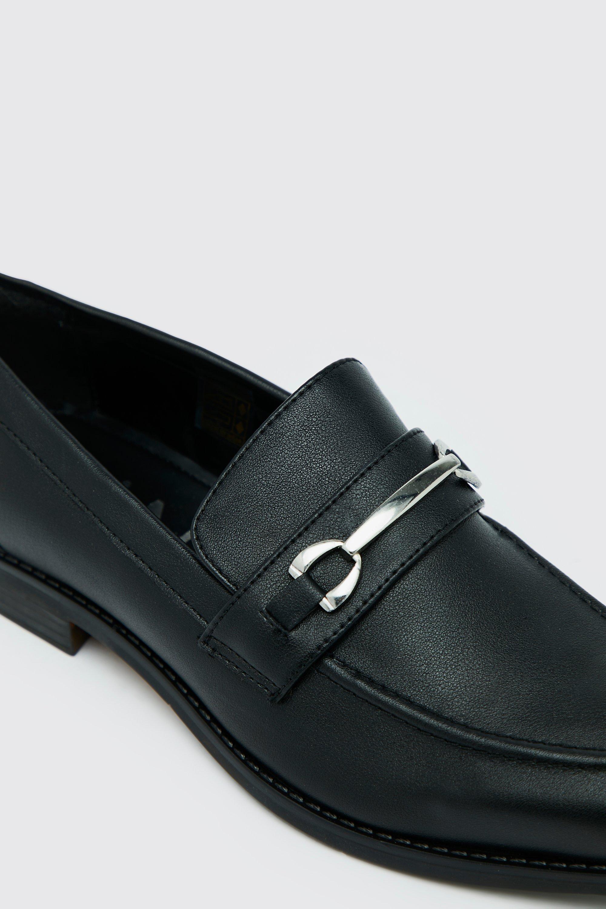 Synthetic on sale leather loafers