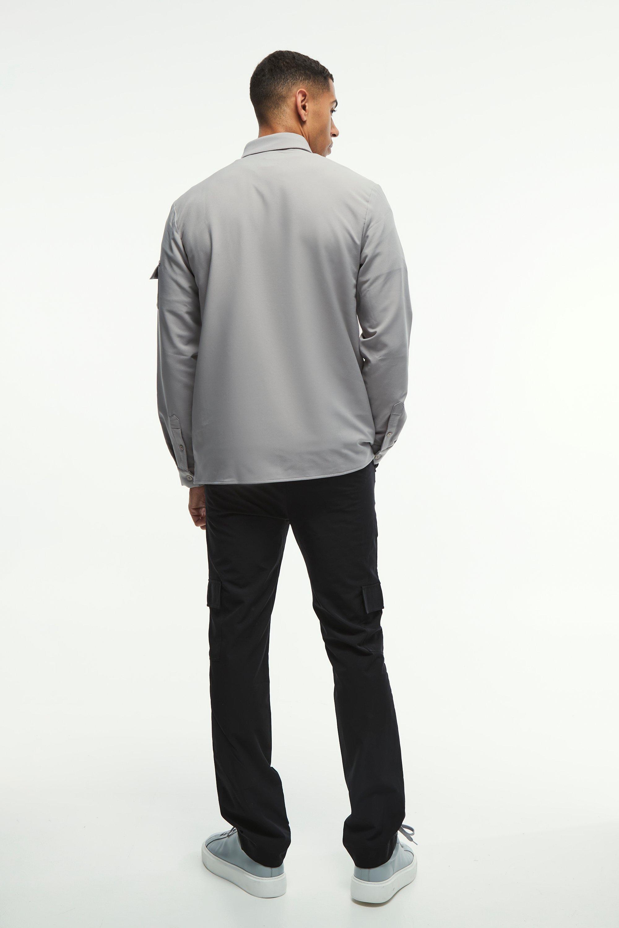 Grey over hot sale shirt