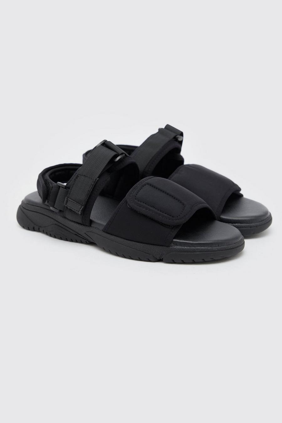Black schwarz Chunky Technical Sandal
