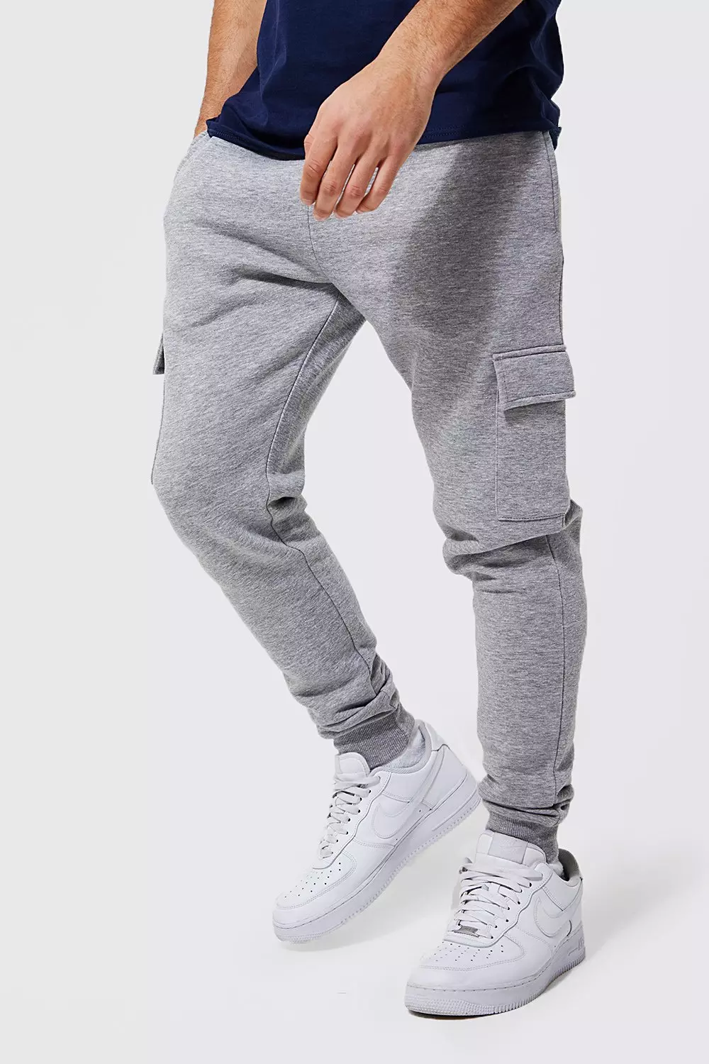 Mens skinny cargo joggers sale