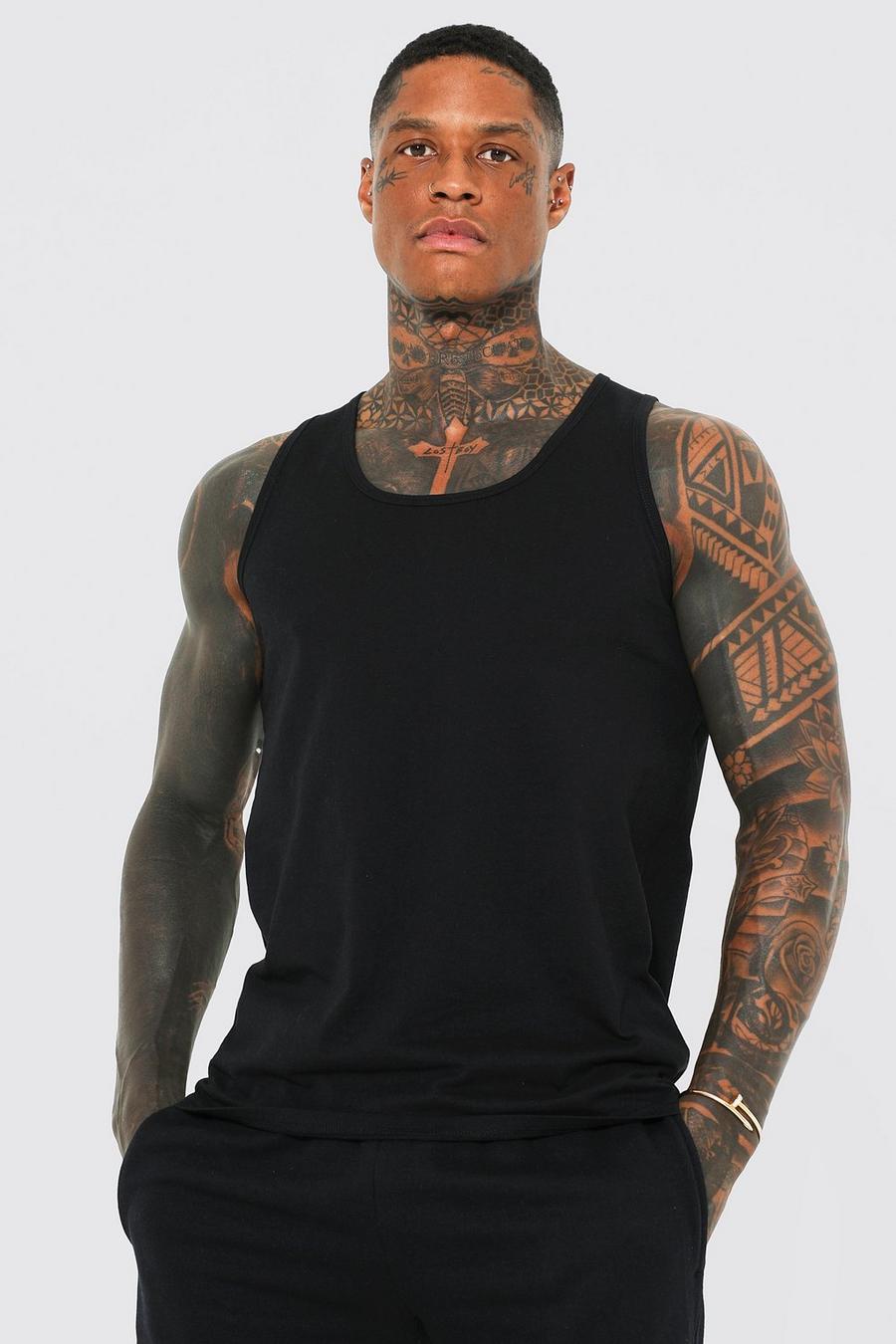 T-shirt oversize Homme con grafica di teschio, Black negro image number 1