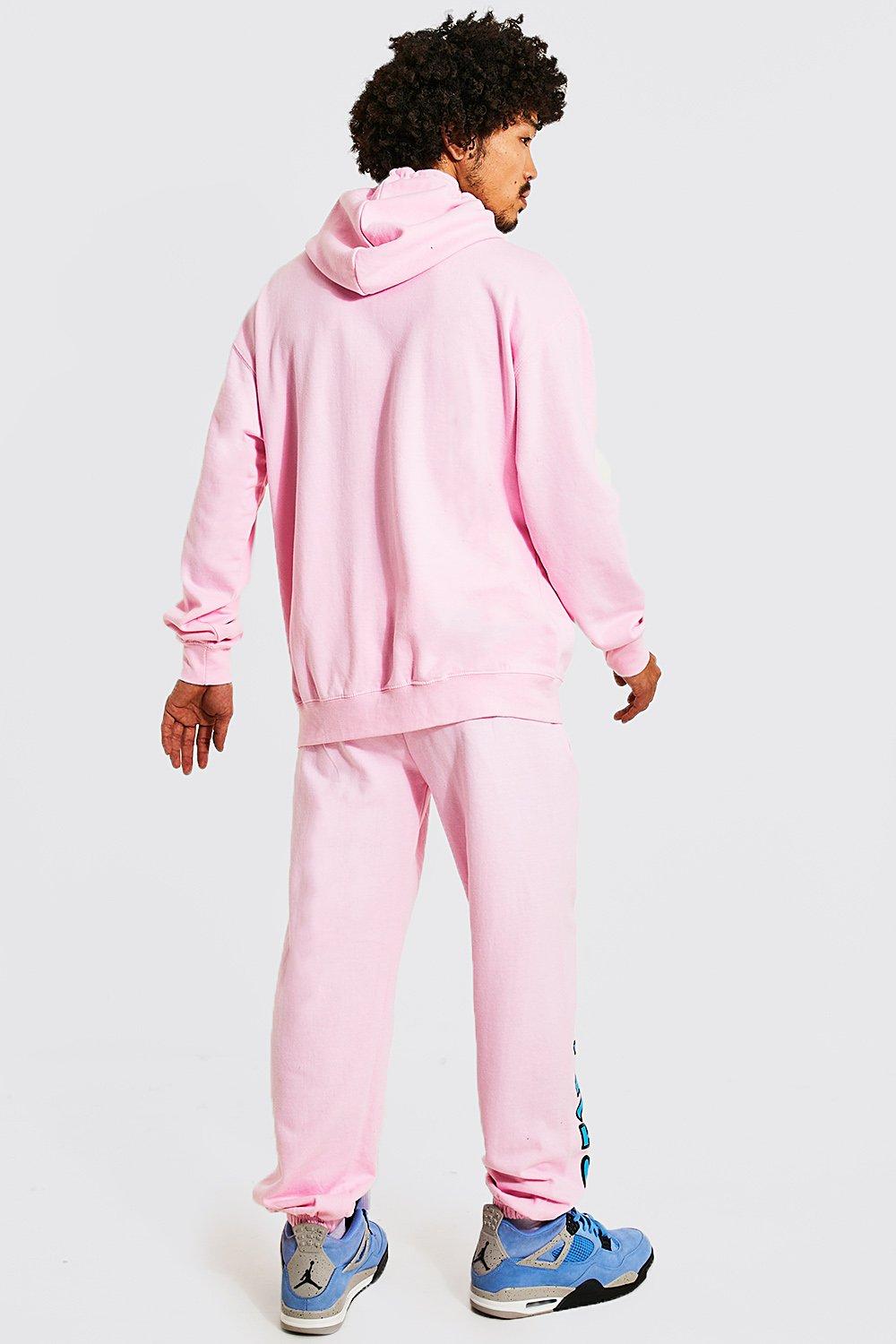 Mens shop pink tracksuit