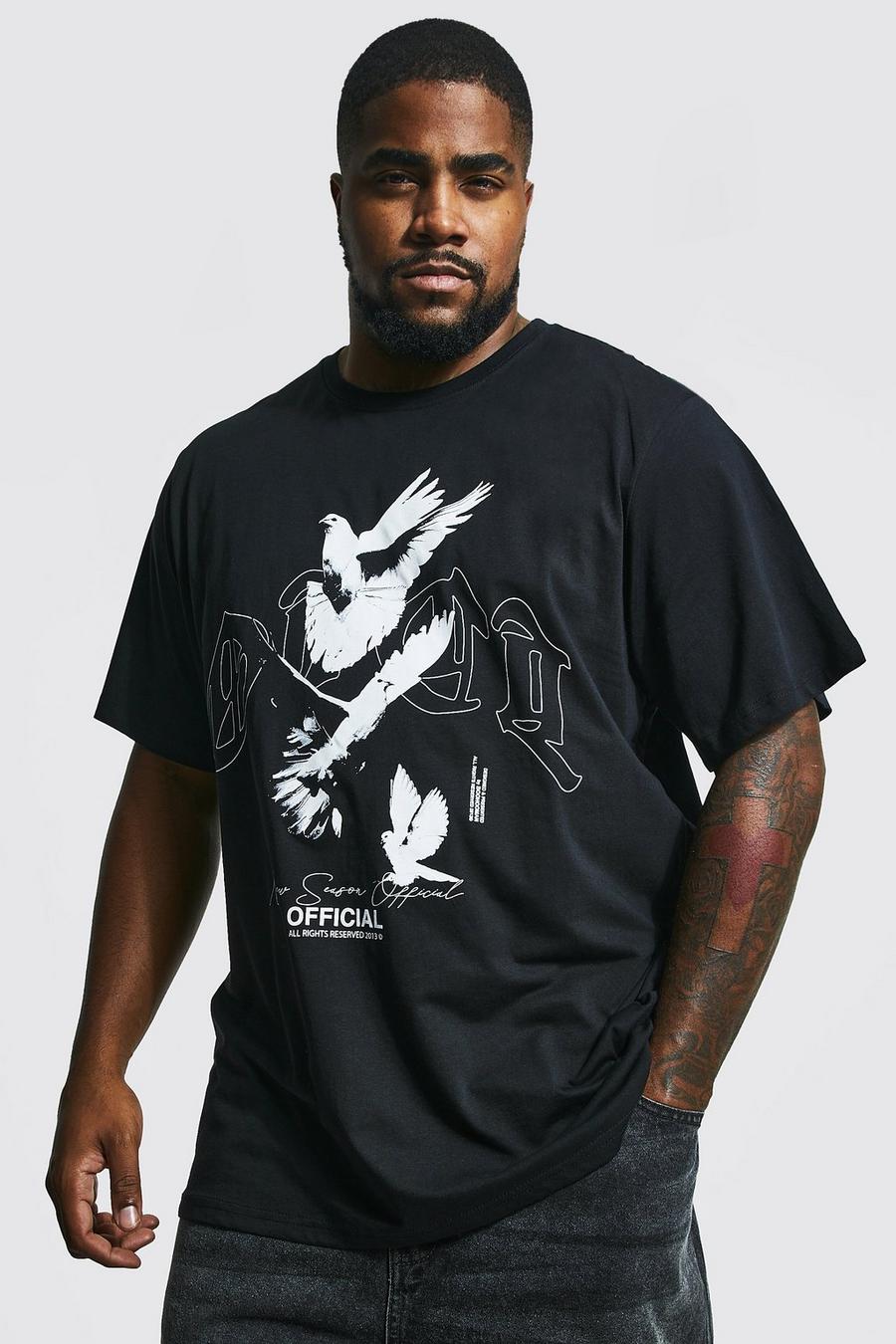 Black Plus Ofcl Dove Graphic T-shirt image number 1