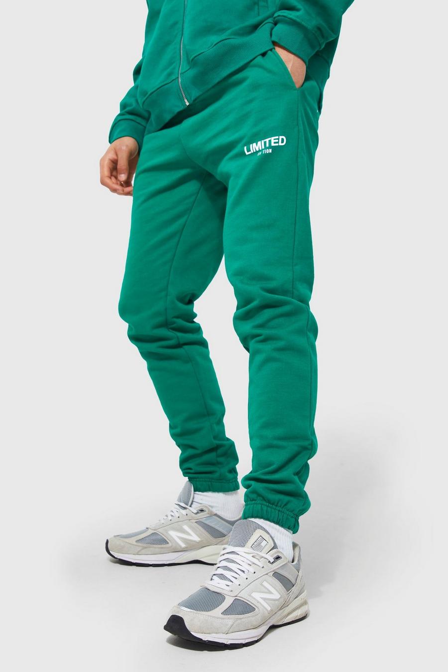 Pantalón deportivo Regular reciclado grueso Limited, Green verde image number 1