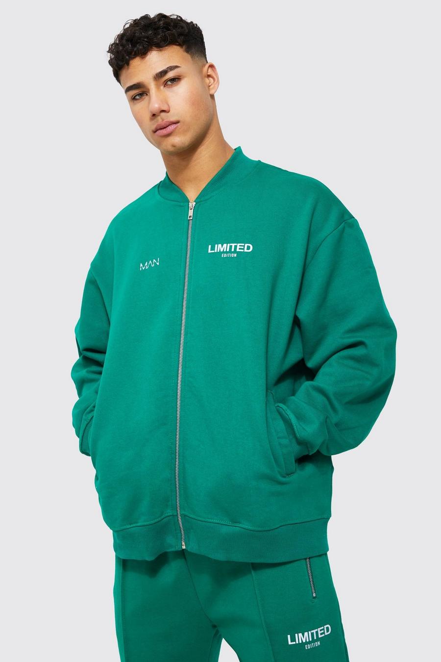 Chaqueta bomber oversize Limited gruesa, Green image number 1