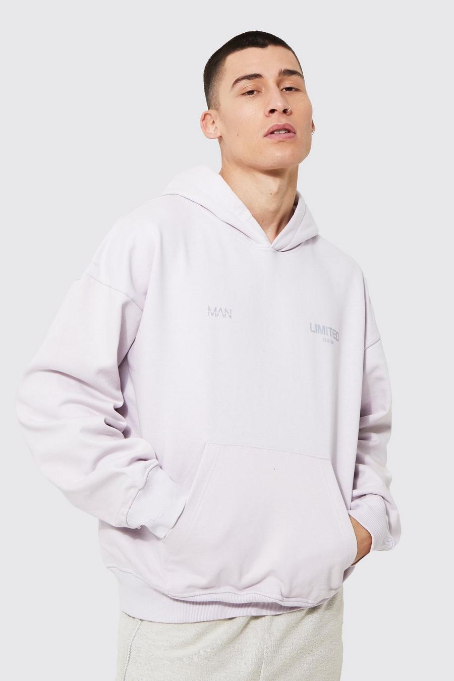 Lilac Limited Oversize hoodie i tjockt tyg image number 1