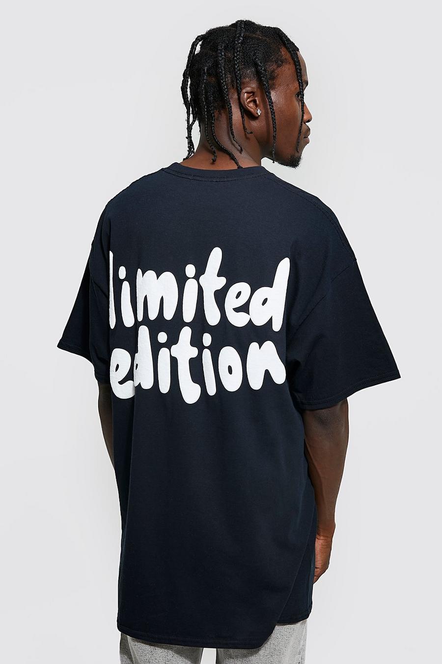 Oversize Limited Edition T-Shirt mit Print, Black image number 1