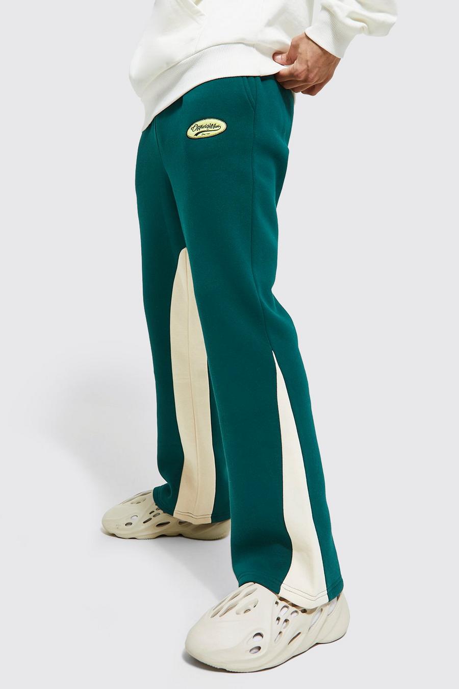 Green Official Badge Gusset Panel Joggers image number 1