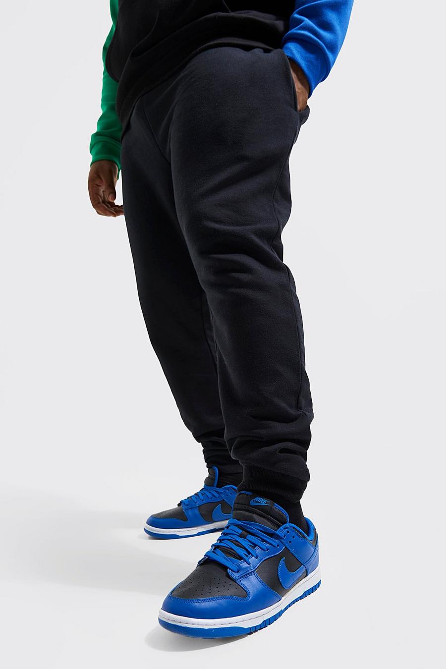 Black Plus Basic Skinny Fit Jogger with REEL Cotton