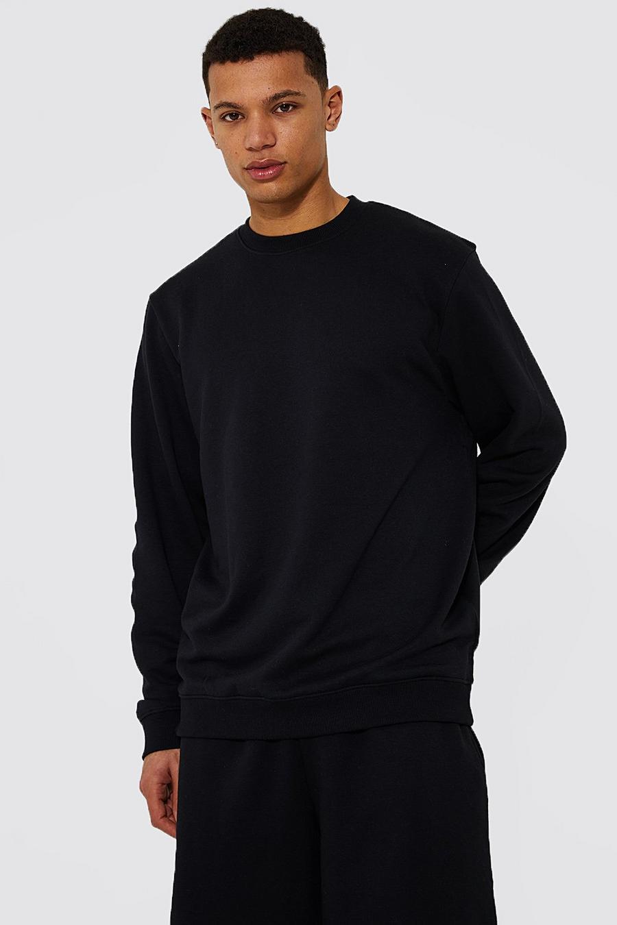 Black Tall Basic Regular Sweater image number 1