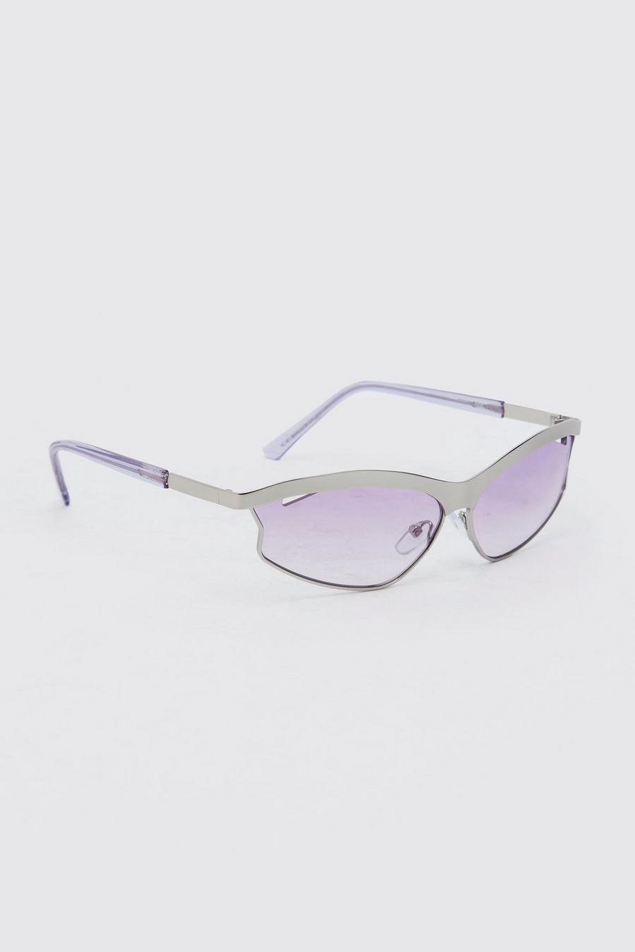Sonnenbrille mit Metall-Gestell, Silver image number 1